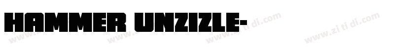 Hammer unzizle字体转换